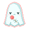 Ghost with rose by Finny