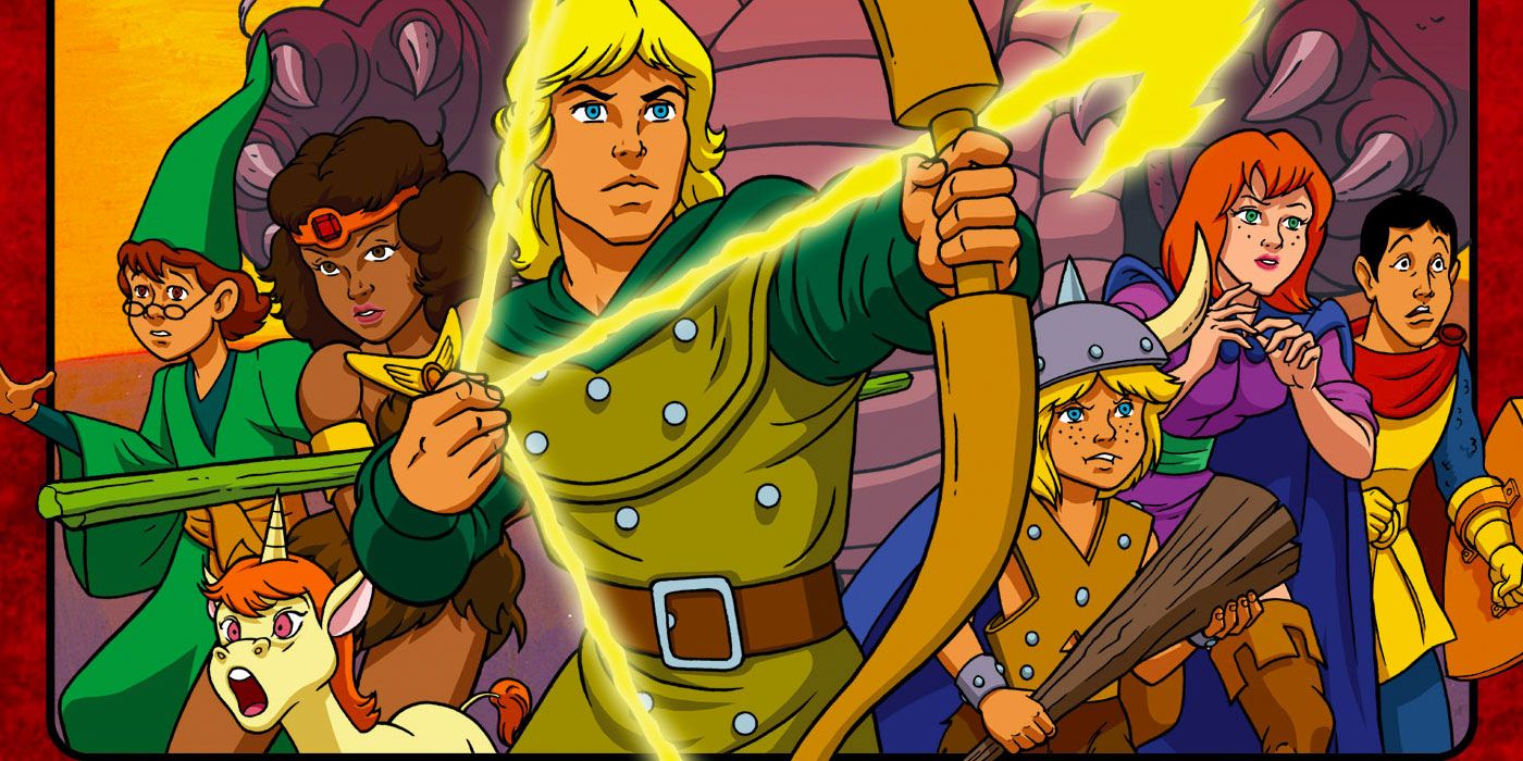 The main cast of the Dungeons & Dragons cartoon
