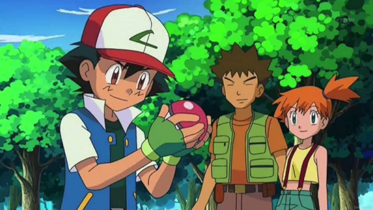 Ash, Brock and Misty from Pokemon